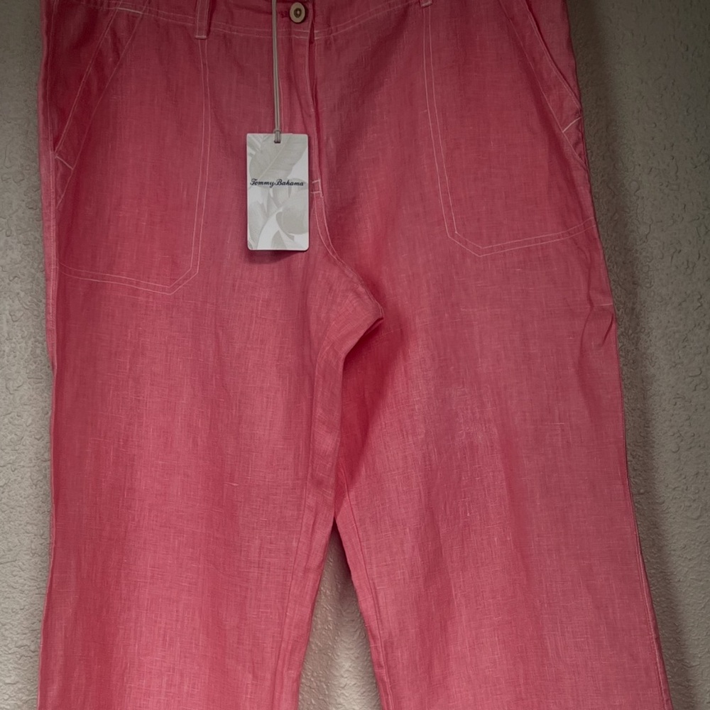 Tommy Bahama Coral Linen Shorts - Picture 6 of 7